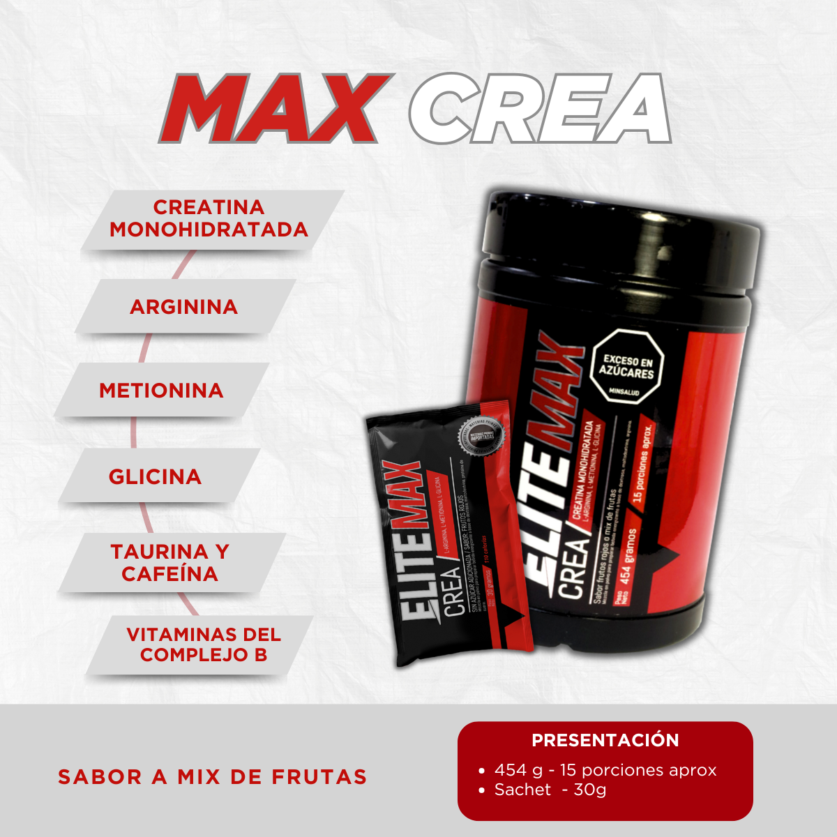 SACHET MAX CREA x 12 Unidades
