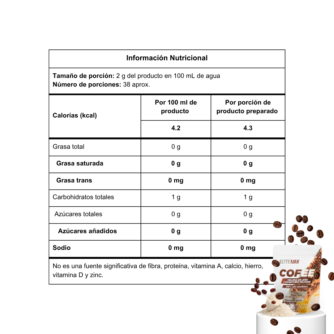 CAFÉ INSTANTÁNEO CON SETAS - 76g