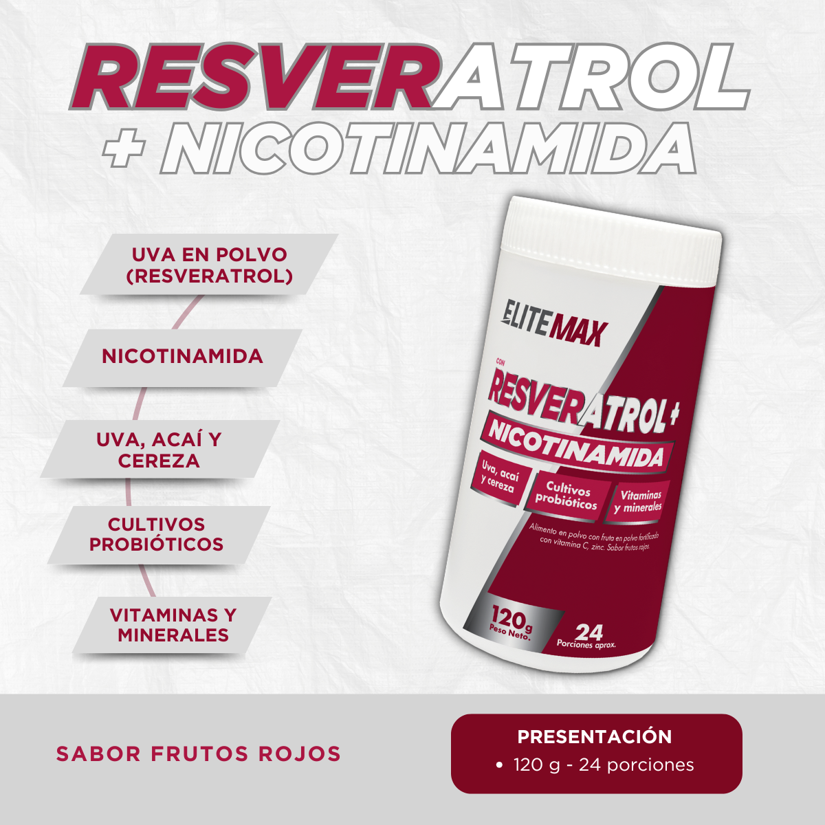RESVERATROL + NICOTINAMIDA