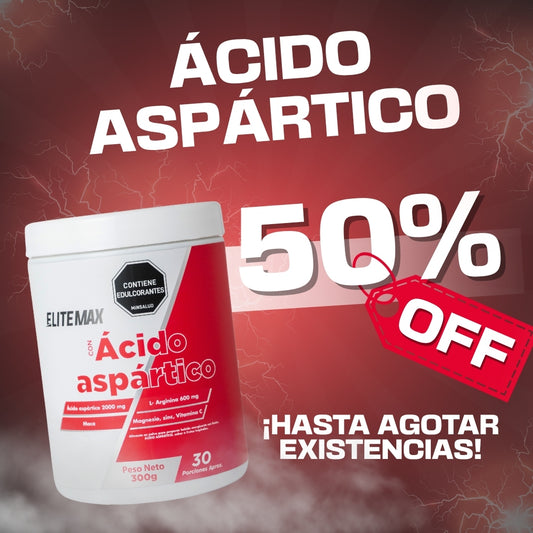 ÁCIDO ASPÁRTICO -  PROMO 50% OFF