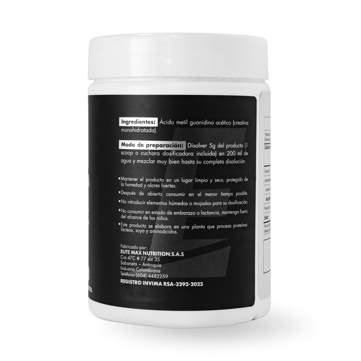 CREATINA MONOHIDRATADA 500g