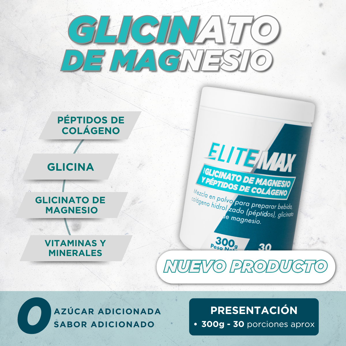 GLICINATO DE MAGNESIO - 300g
