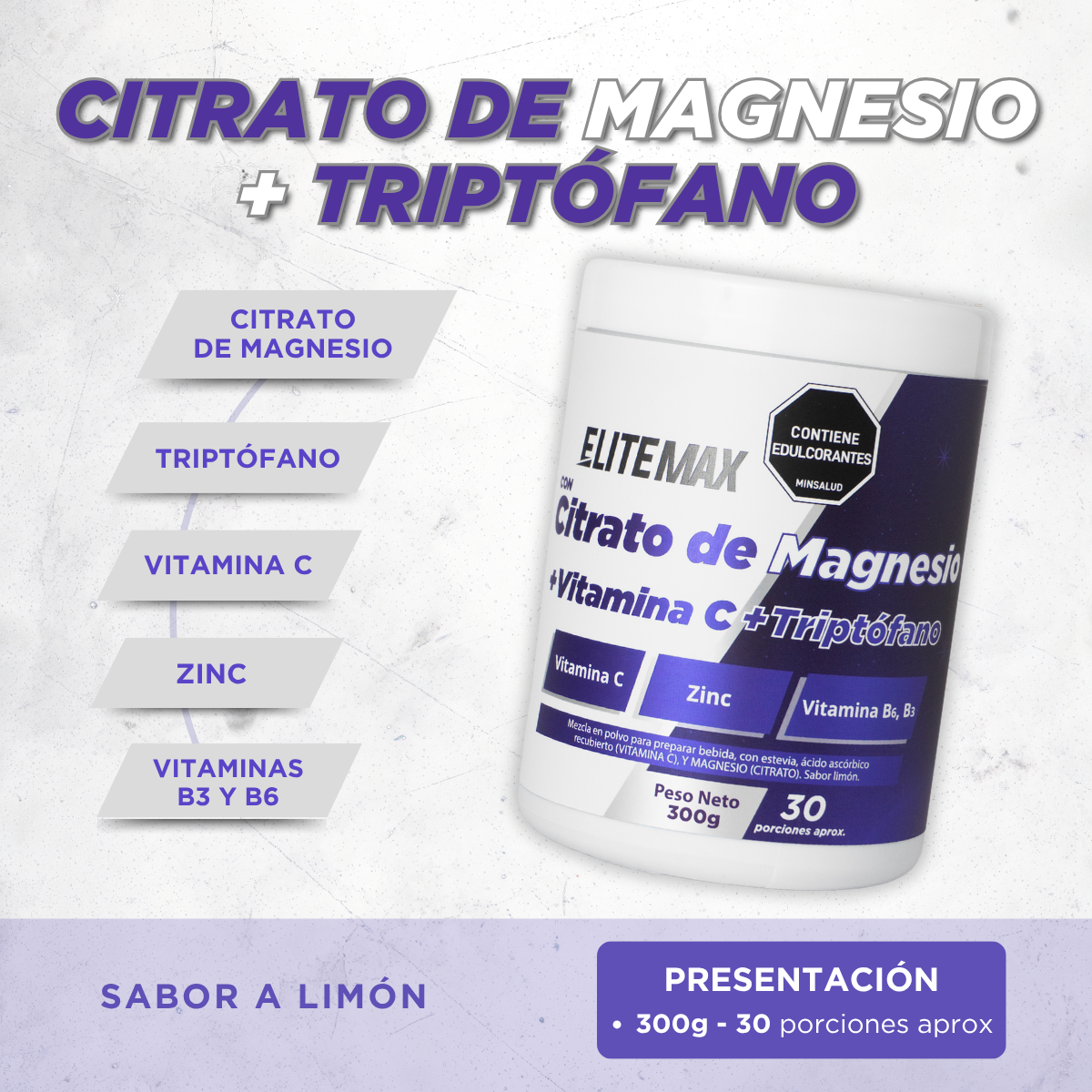 CITRATO DE MAGNESIO - 300g