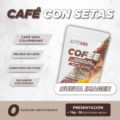 CAFÉ INSTANTÁNEO CON SETAS - 76g
