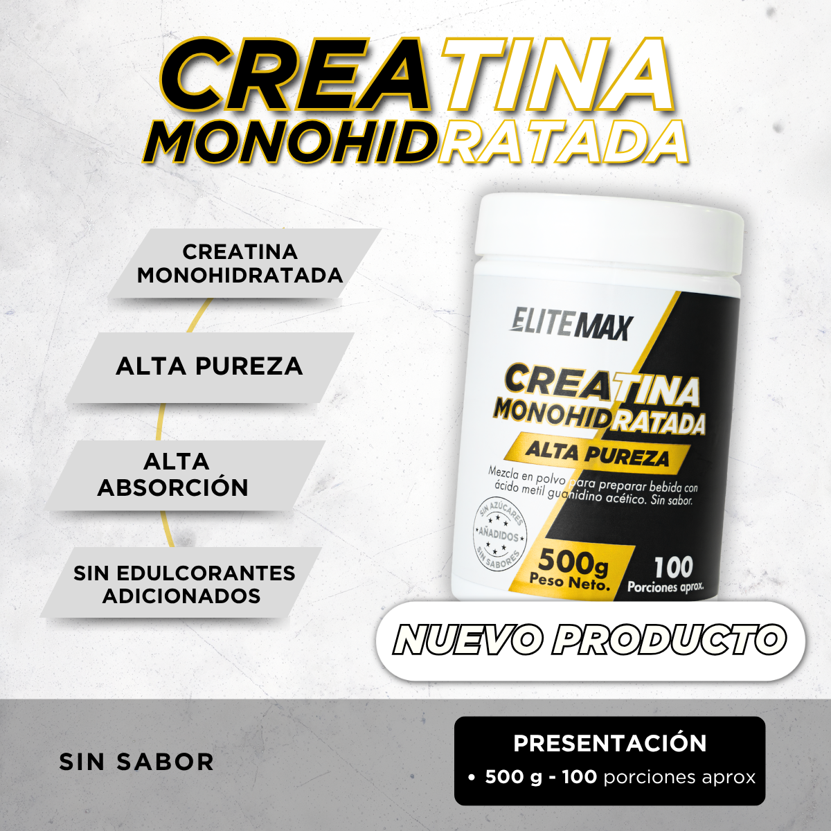 CREATINA MONOHIDRATADA 500g