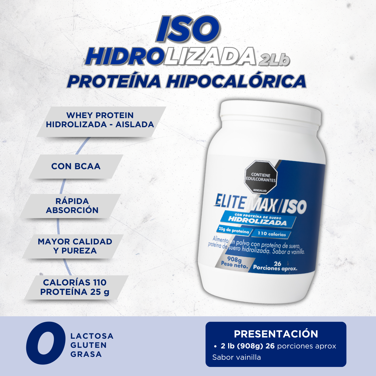 ISO HIDROLIZADA - 2lb ACTUAL