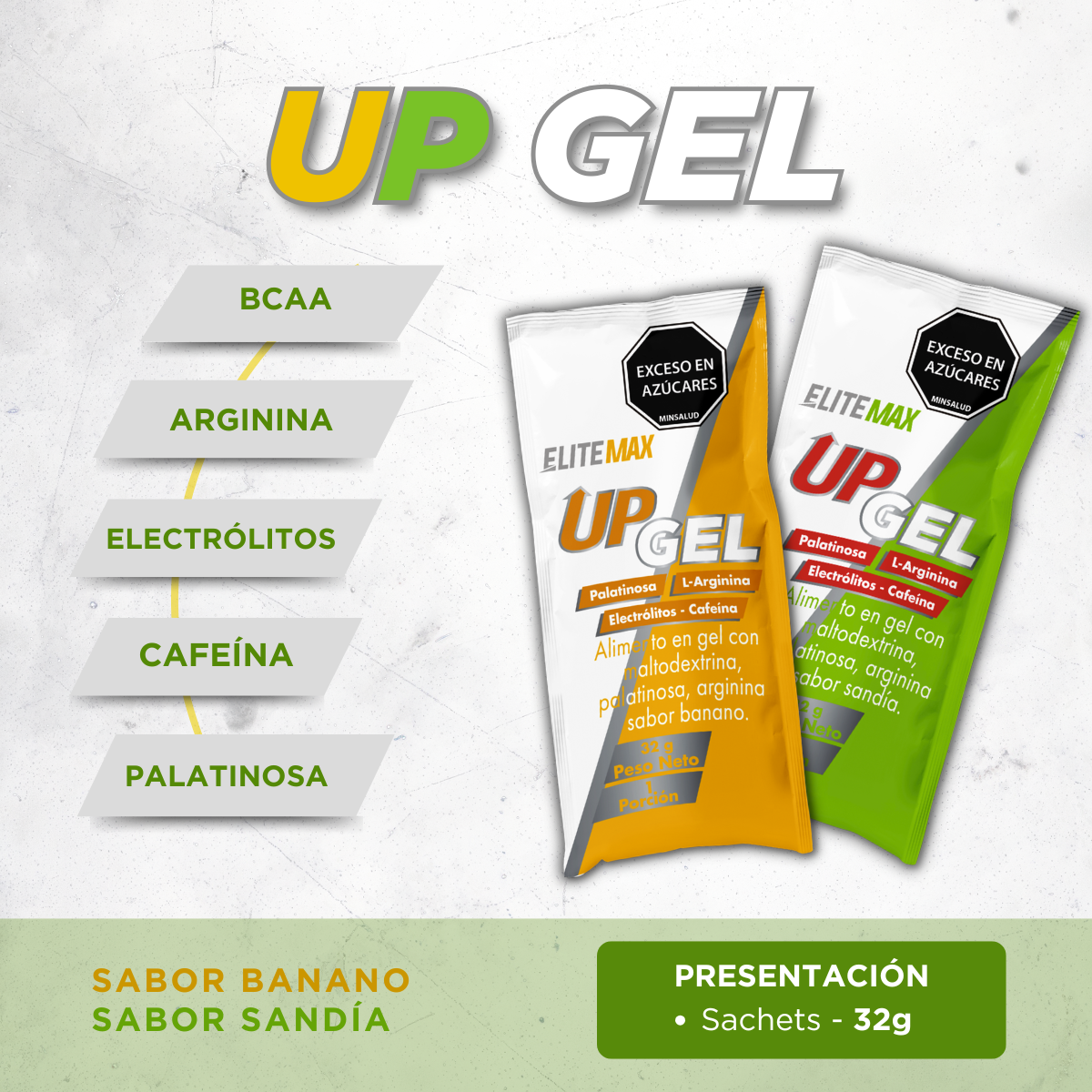 UP GEL - BANANO O SANDÍA (x 12 Unidades)