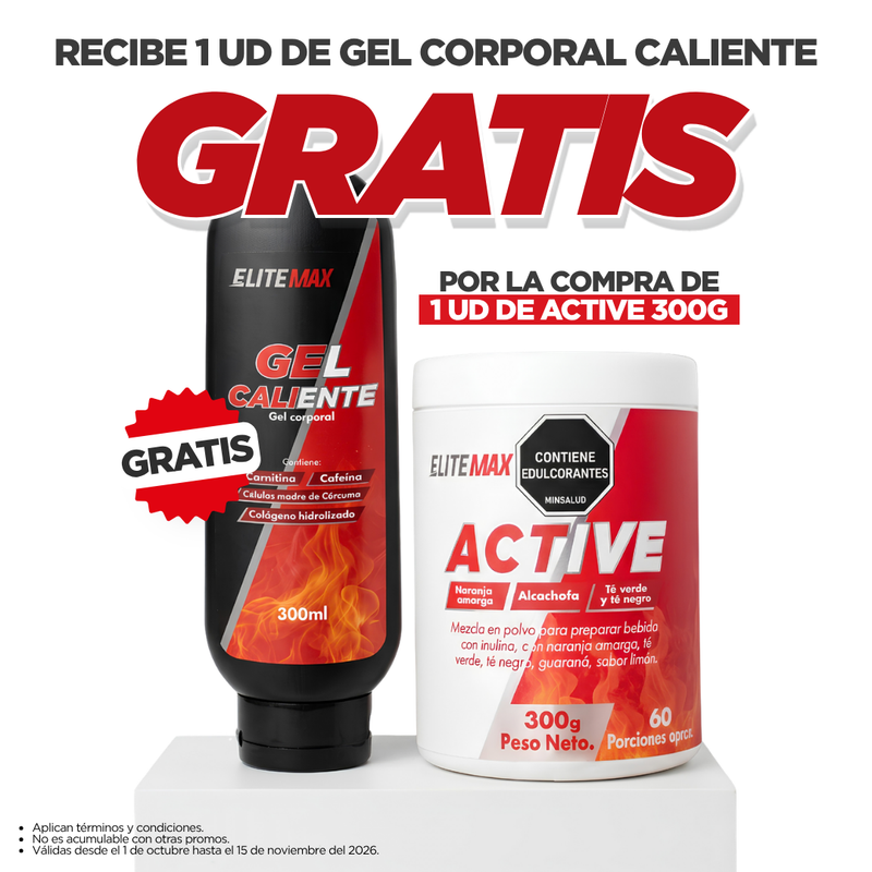 PROMOCIÓN ACTIVE⚡GRATIS GEL CALIENTE🔥