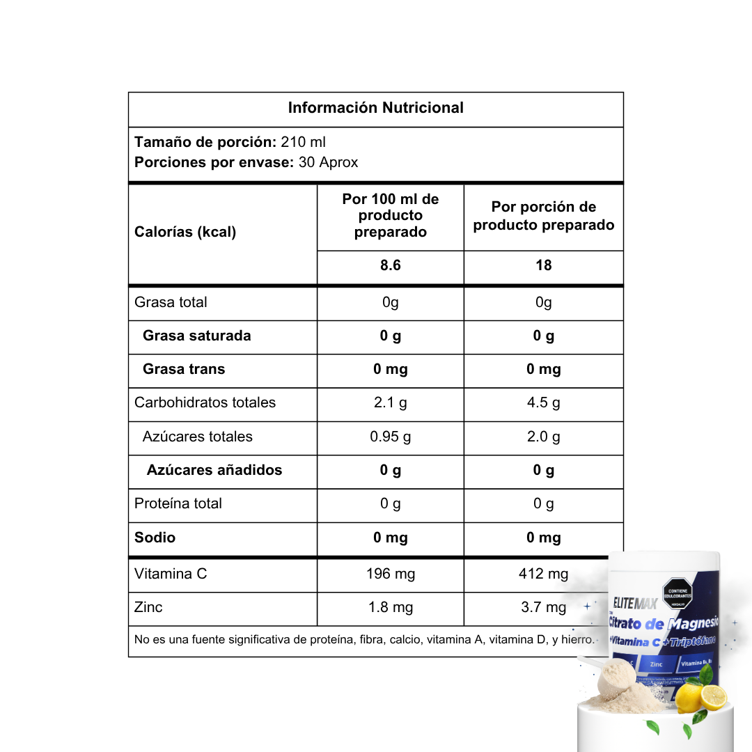 CITRATO DE MAGNESIO - 300g