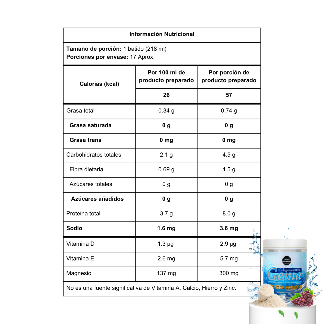 GEMA COLÁGENO MARINO - 300g
