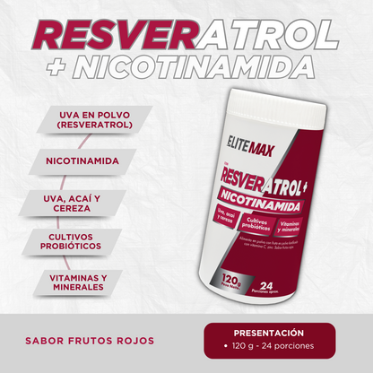 RESVERATROL + NICOTINAMIDA